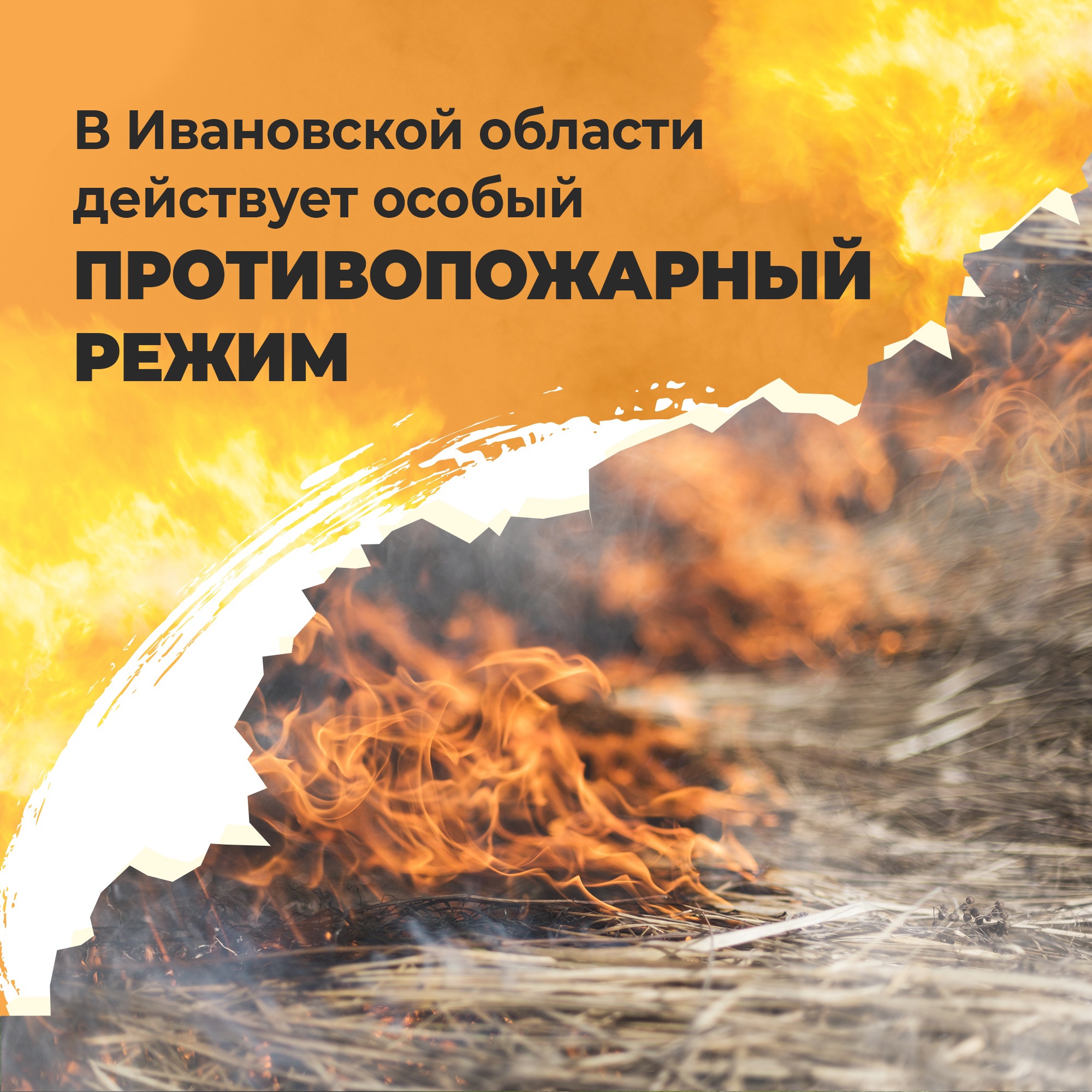 С 25 апреля в Ивановской области введен особый противопожарный режим.