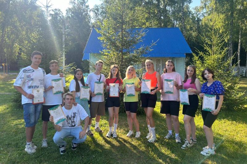 В лагере «Радуга» завершилась вторая смена.